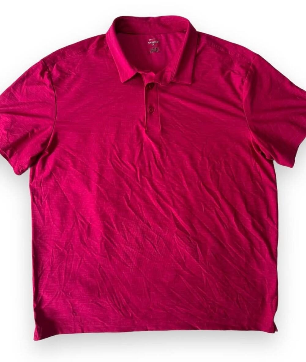 Men’s Member's Mark Performance Polo Size L Pink
